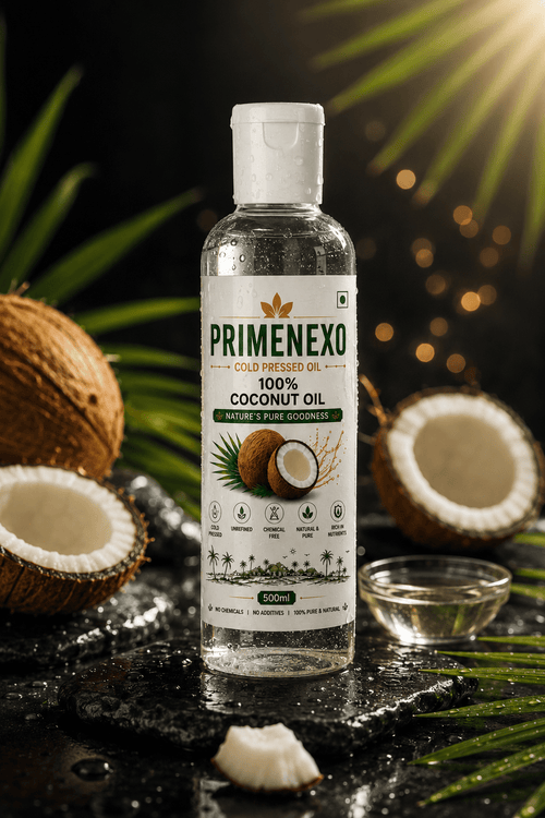 Pure Cold Pressed Coconut Oil (500ml) - Primenexo