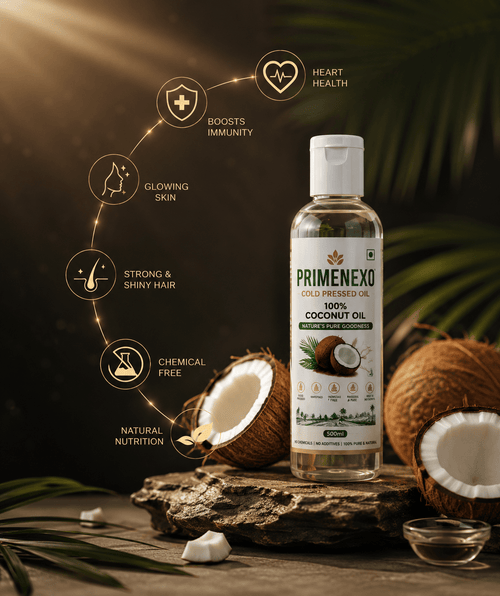 Pure Cold Pressed Coconut Oil (500ml) - Primenexo